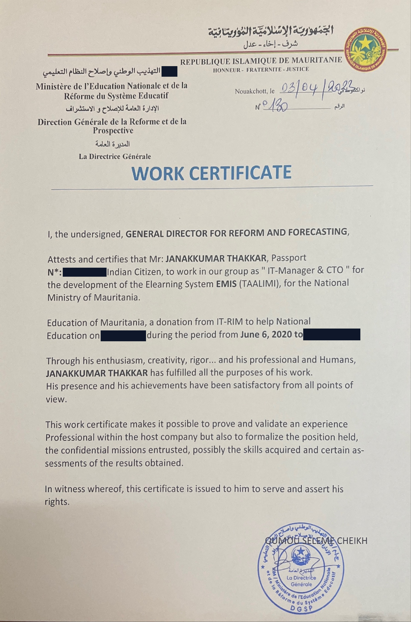 Awards document 1 (redacted)