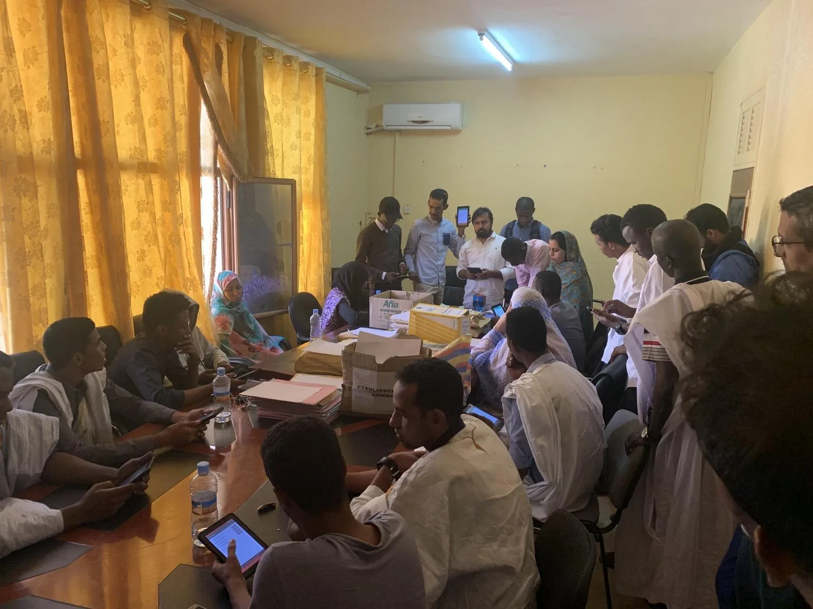 On-site rollout training session in Mauritania